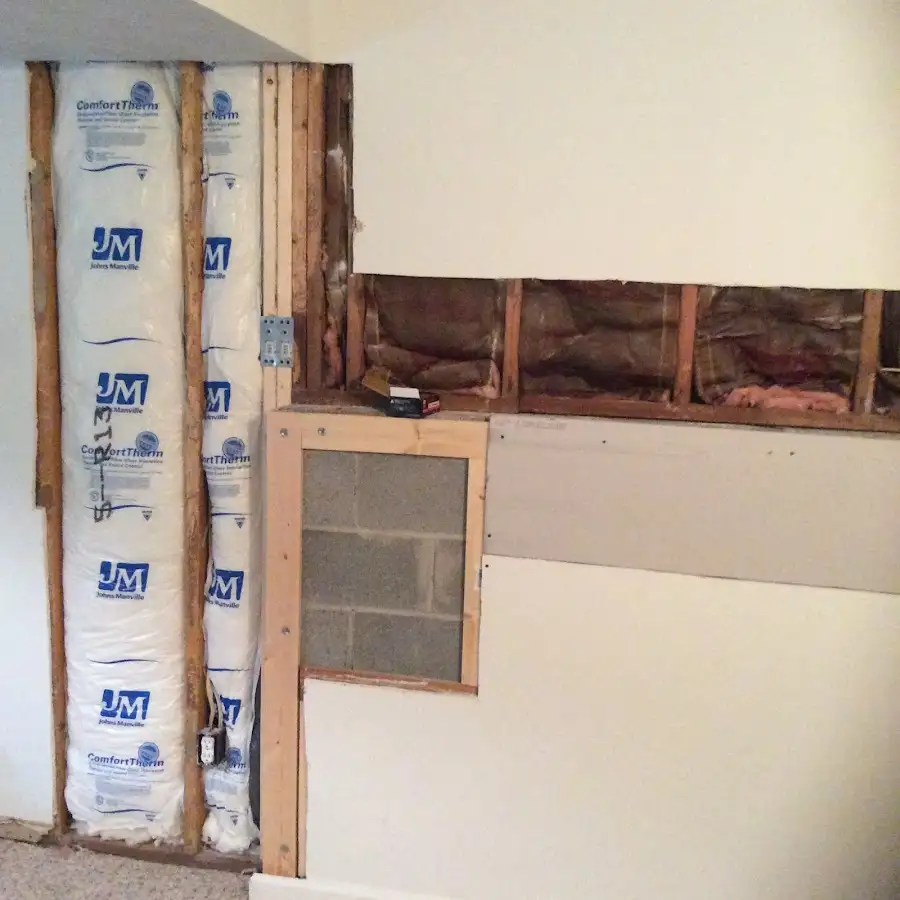 Wall insulation replacement during Contents Cleaning & Restoration in Forest Park